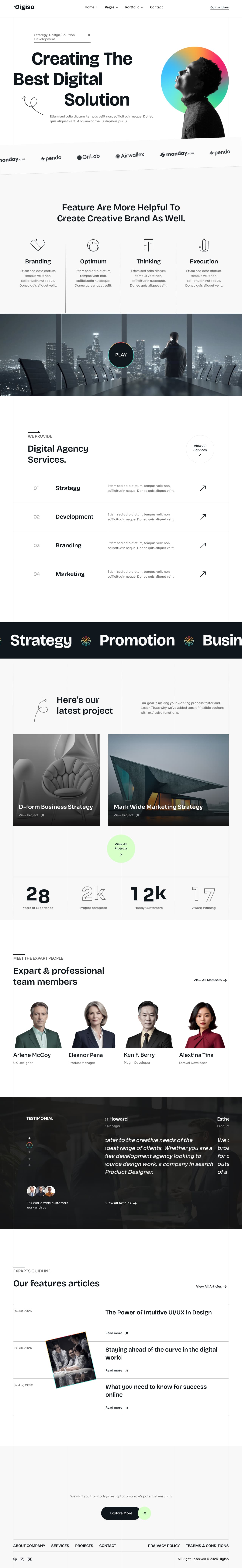 Brand & Identity Websites